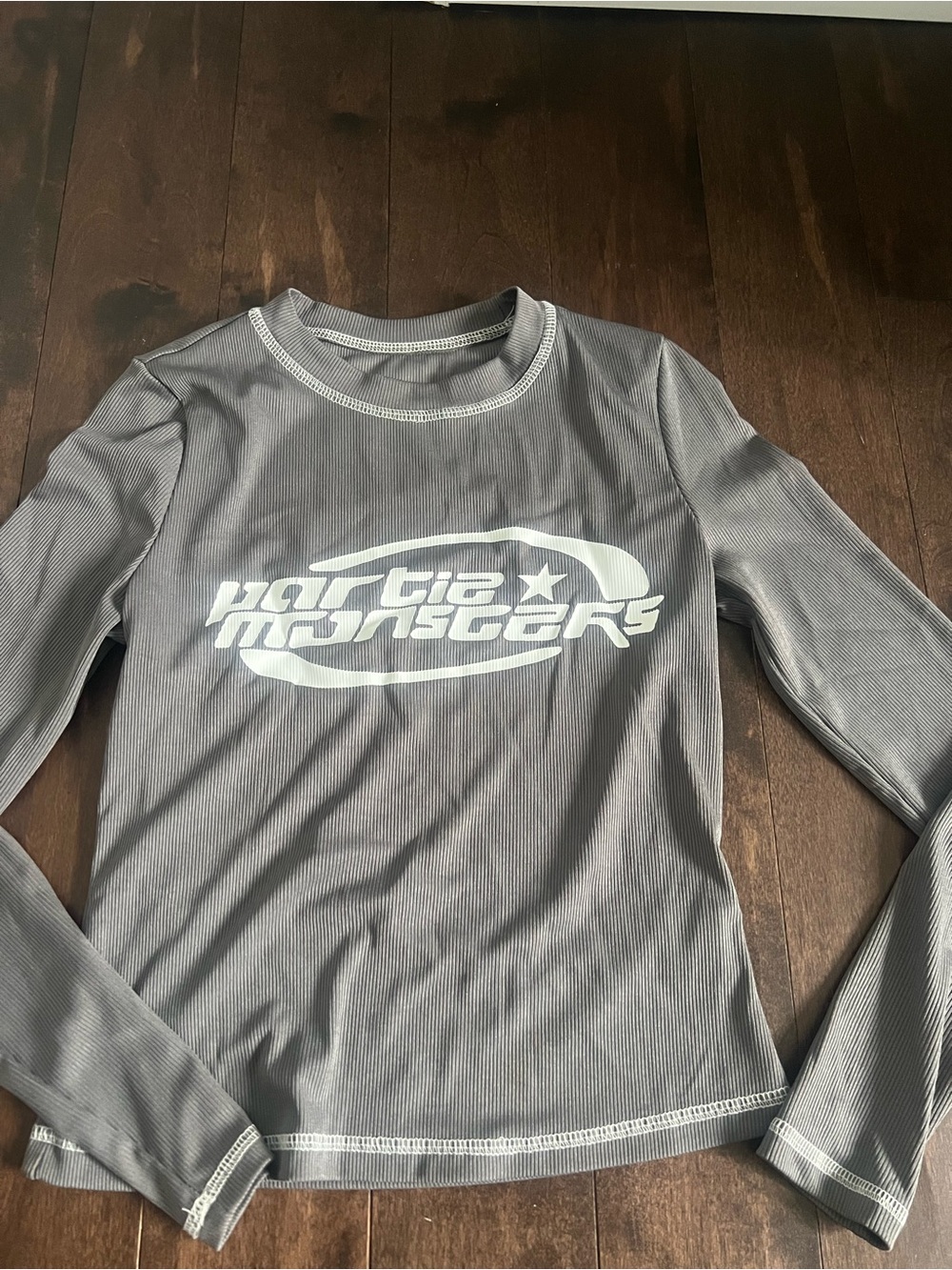 Graphic Long Sleeve Shirt - Gray Design